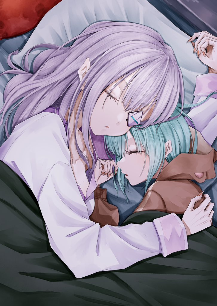 yamawaki bon ivar and bungo yayoi (heaven burns red) drawn by kalin_note