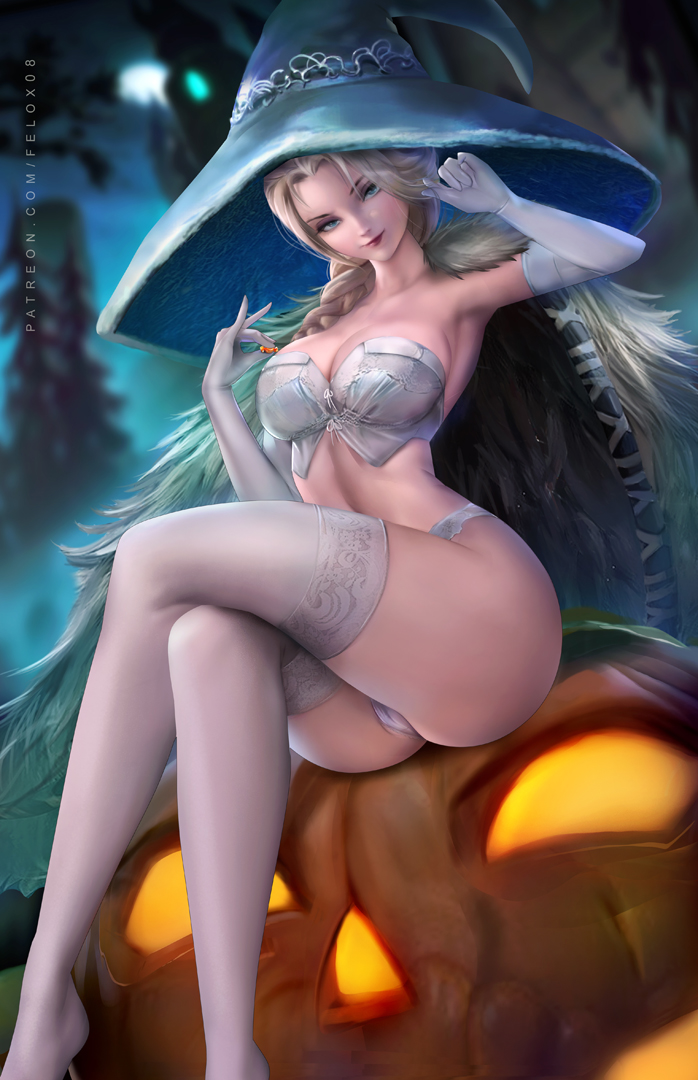 ranni the witch and elsa (elden ring and 1 more) drawn by felox08
