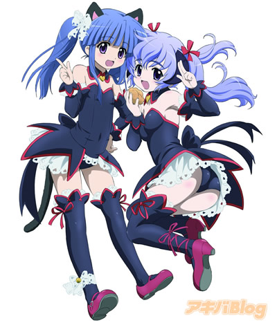 furude rika and hanyuu (higurashi no naku koro ni) drawn by sakai_kyuuta