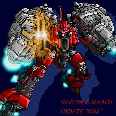 nineball and nineball seraph (armored core) drawn by arpeggio_(src)