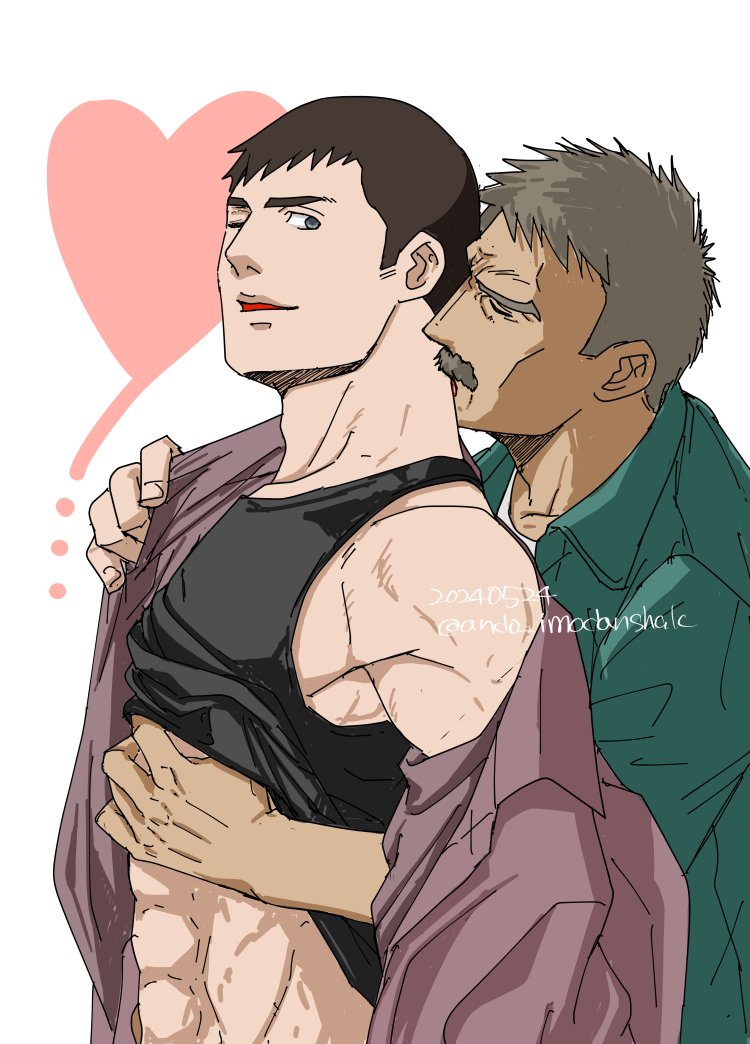 ryuji satake and thomas j. prahmman (yuuki bakuhatsu bang bravern) drawn by ando_imodanshak