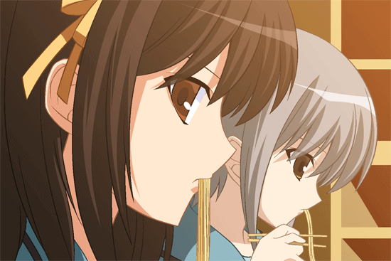 suzumiya haruhi and nagato yuki (suzumiya haruhi no yuuutsu)