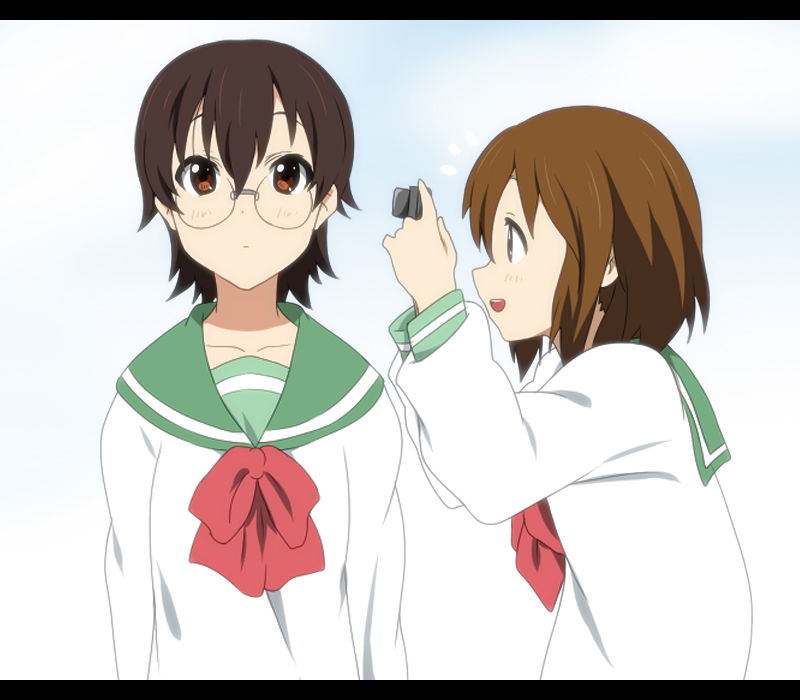 hirasawa yui and manabe nodoka (k-on!) drawn by ikari_manatsu