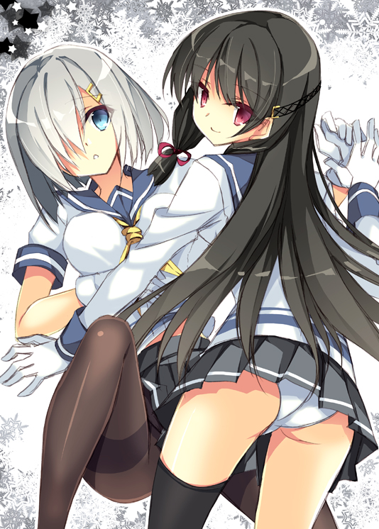 hamakaze and isokaze (kantai collection) drawn by kobayashi_chisato