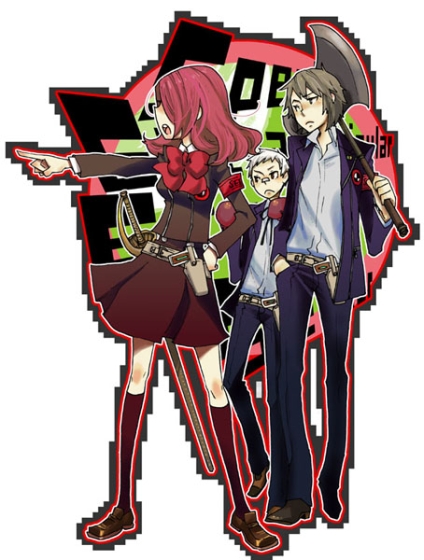 kirijou mitsuru, sanada akihiko, and aragaki shinjirou (persona and 1 more) drawn by suminohirune