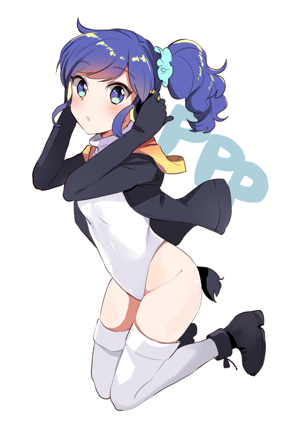 emperor penguin and kiriya aoi (kemono friends and 1 more) drawn by onbin_ha