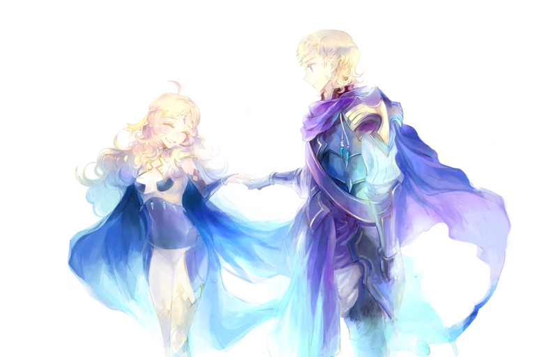 ophelia and siegbert (fire emblem and 1 more) drawn by kuzumosu