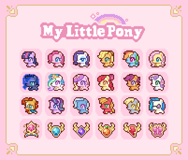 twilight sparkle, fluttershy, rainbow dash, pinkie pie, rarity, and 13 more (my little pony and 1 more) drawn by chansui_(ginping0602)