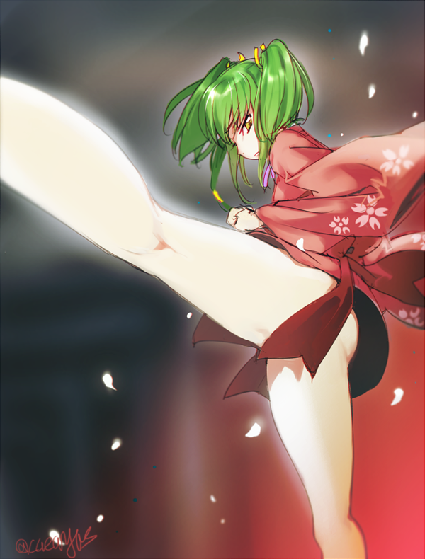 c.c., mumei, and ookouchi ichirou (code geass and 1 more) drawn by creayus