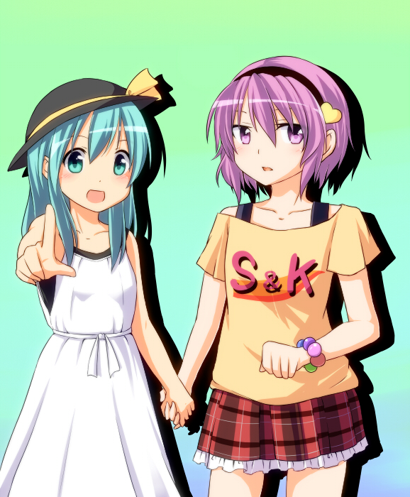 komeiji koishi and komeiji satori (touhou) drawn by nitizyo
