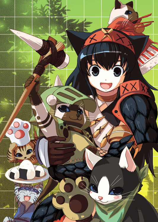 monster hunter, melynx, and nekoht (monster hunter) drawn by shimakusa_arou