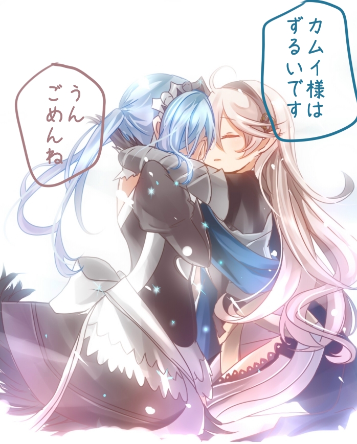 female corrin and flora (fire emblem and 1 more) drawn by rojiura-cat