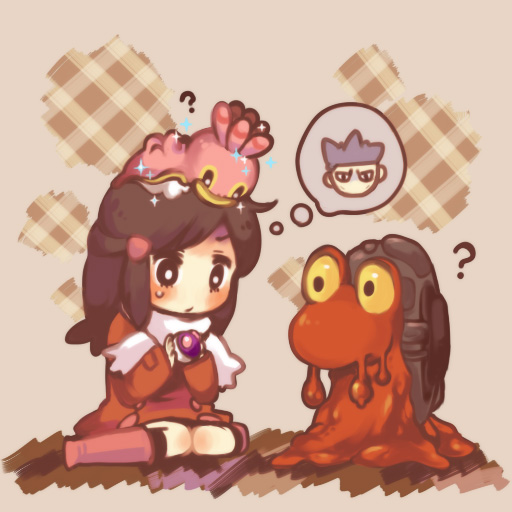 dawn, cyrus, magcargo, and shellos (pokemon and 2 more) drawn by cambo_copoca