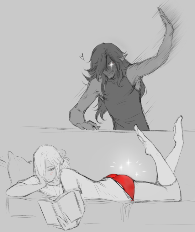 nathaniel and atanese (original and 1 more) drawn by nat_the_lich