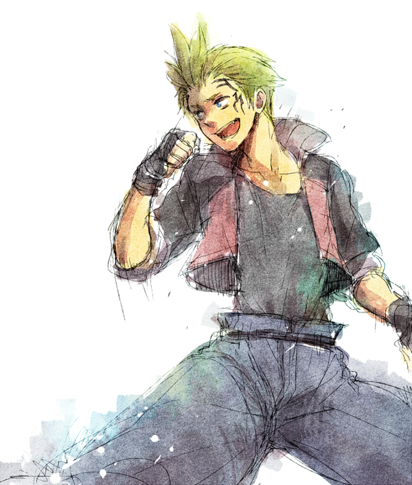 zell dincht (final fantasy and 1 more) drawn by takanamushi
