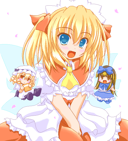 star sapphire, luna child, and sunny milk (touhou) drawn by marimo_(artist)