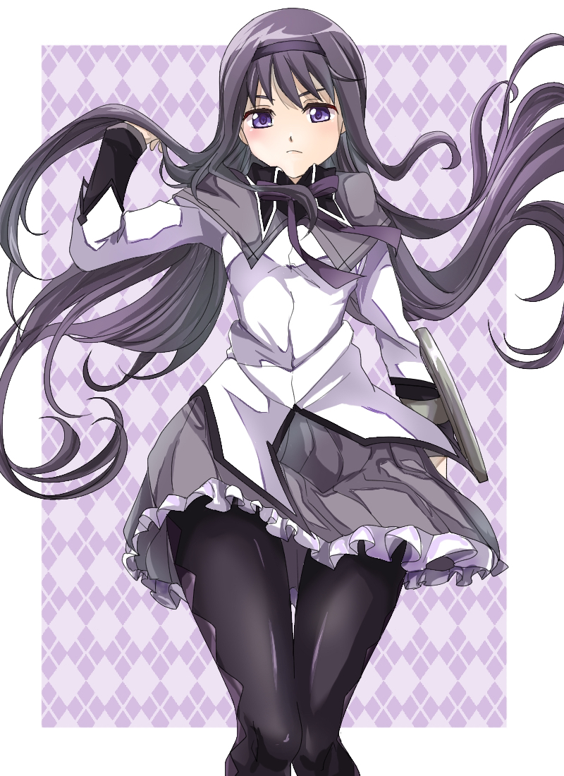 akemi homura (mahou shoujo madoka magica) drawn by you_(rururu)