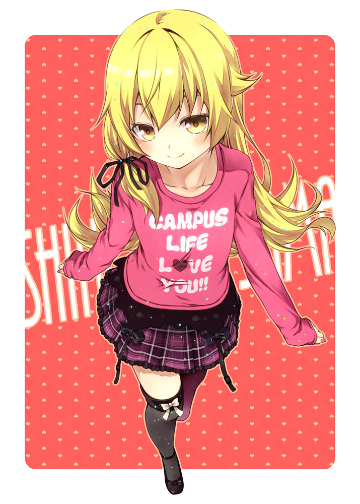 oshino shinobu (monogatari and 1 more) drawn by kouji_(campus_life)