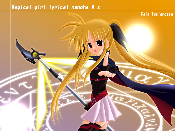 fate testarossa and bardiche (lyrical nanoha and 2 more)