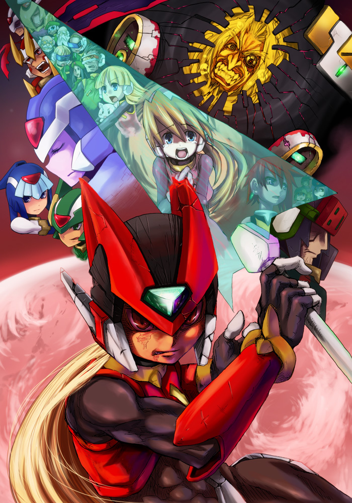 zero, x, zero(z), fairy leviathan, ciel, and 18 more (mega man and 2 more) drawn by dra_(area-s)