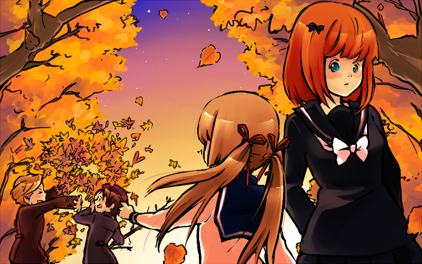 ushiromiya rosa, ushiromiya eva, ushiromiya krauss, and ushiromiya rudolf (umineko no naku koro ni) drawn by ai-wa