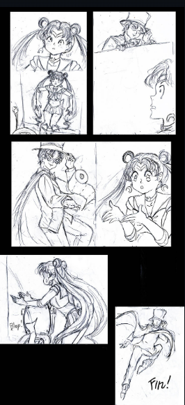 tsukino usagi, sailor moon, chiba mamoru, and tuxedo kamen (bishoujo senshi sailor moon)