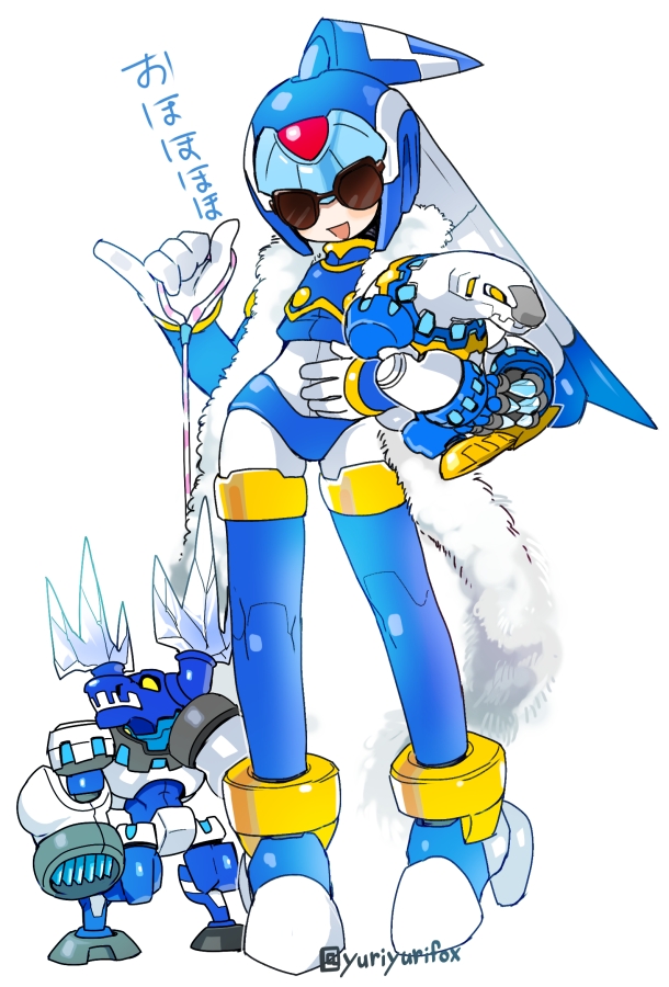 fairy leviathan, poler kamrous, and blizzack staggroff (mega man and 1 more) drawn by yuriyuri_(ccc)