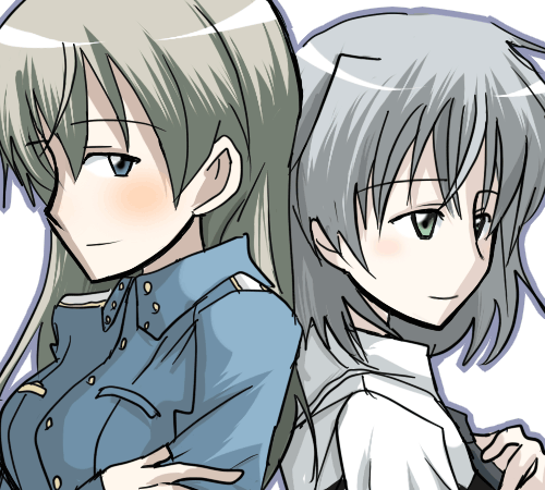 sanya v. litvyak and eila ilmatar juutilainen (world witches series and 1 more) drawn by koganei_chizuru