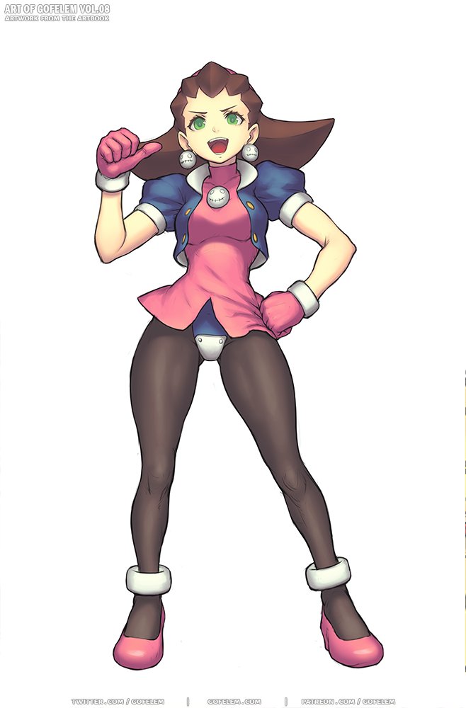 tron bonne (mega man and 1 more) drawn by gofelem
