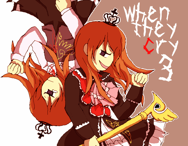ushiromiya maria and maria (umineko no naku koro ni) drawn by momen_(regen)