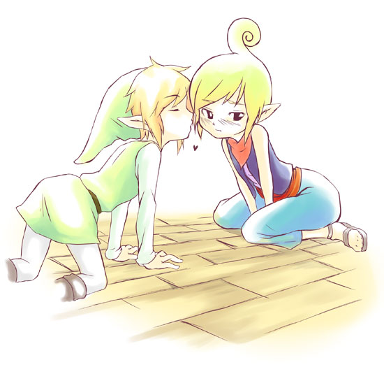 link, toon link, and tetra (the legend of zelda and 1 more) drawn by inumimi_moeta