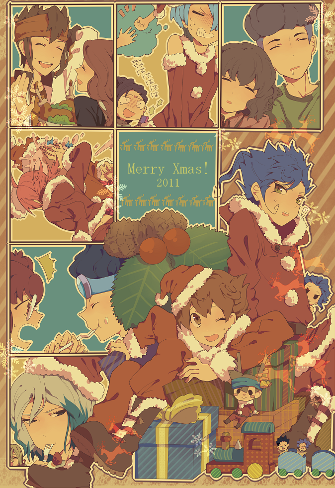 kirino ranmaru, shindou takuto, afuro terumi, matsukaze tenma, endou mamoru, and 10 more (inazuma eleven and 1 more) drawn by ninahachi