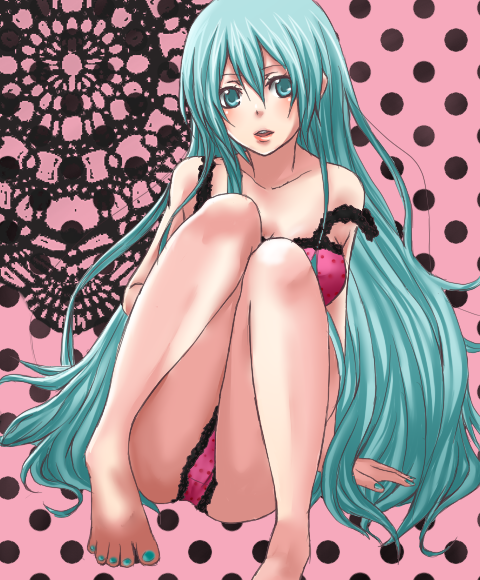 hatsune miku (vocaloid and 1 more) drawn by erito