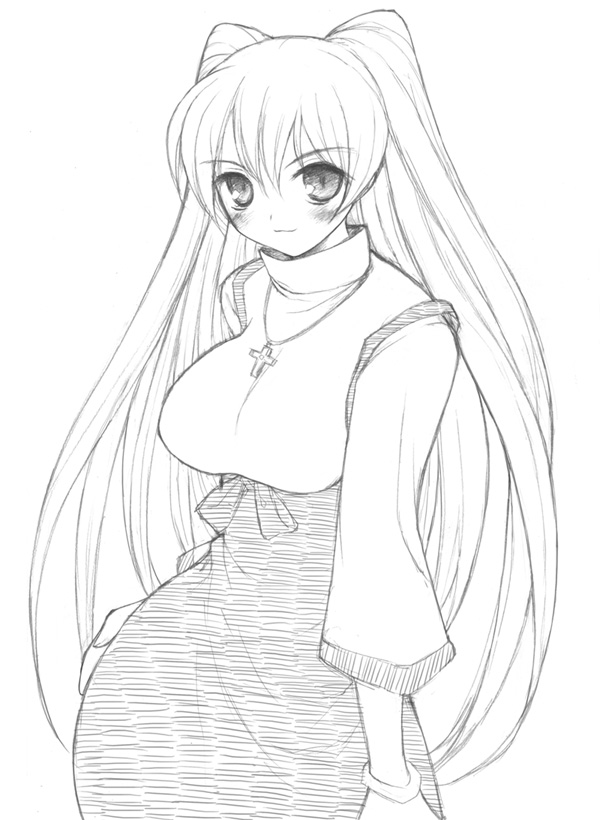 kousaka tamaki (to heart and 1 more) drawn by mutsutake
