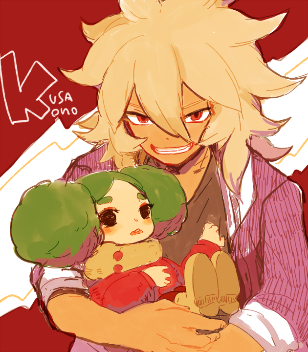 morimura konoha and kusaka ryuuji (inazuma eleven and 2 more) drawn by meily