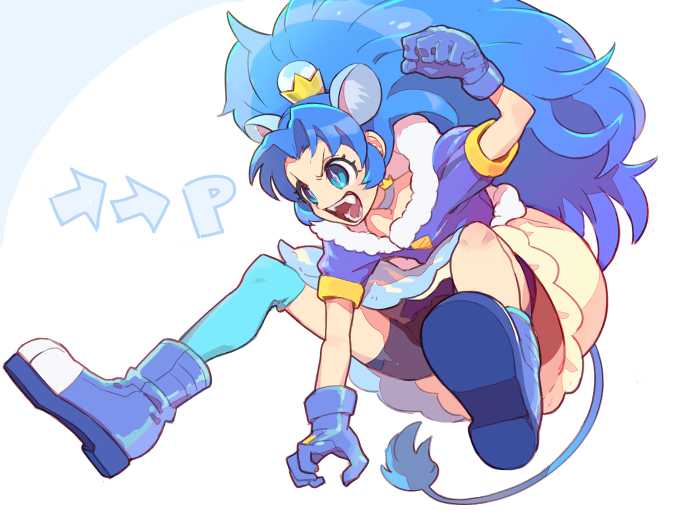 tategami aoi and cure gelato (precure and 1 more) drawn by moudoku_(decopon3rd)