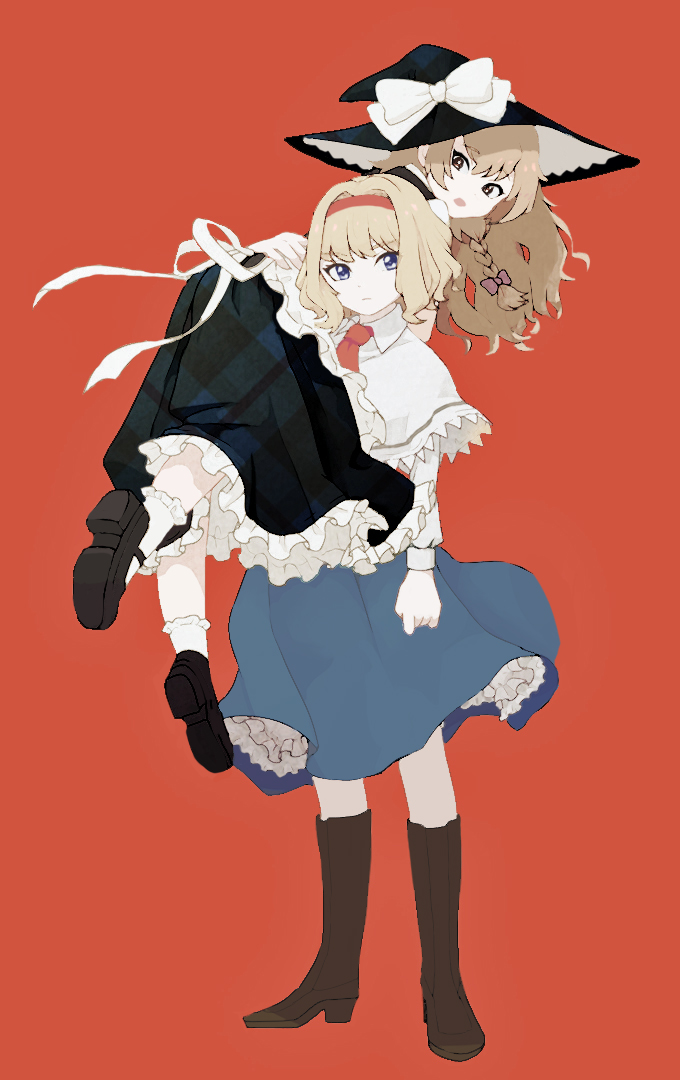 kirisame marisa and alice margatroid (touhou) drawn by ta_(tama2623)