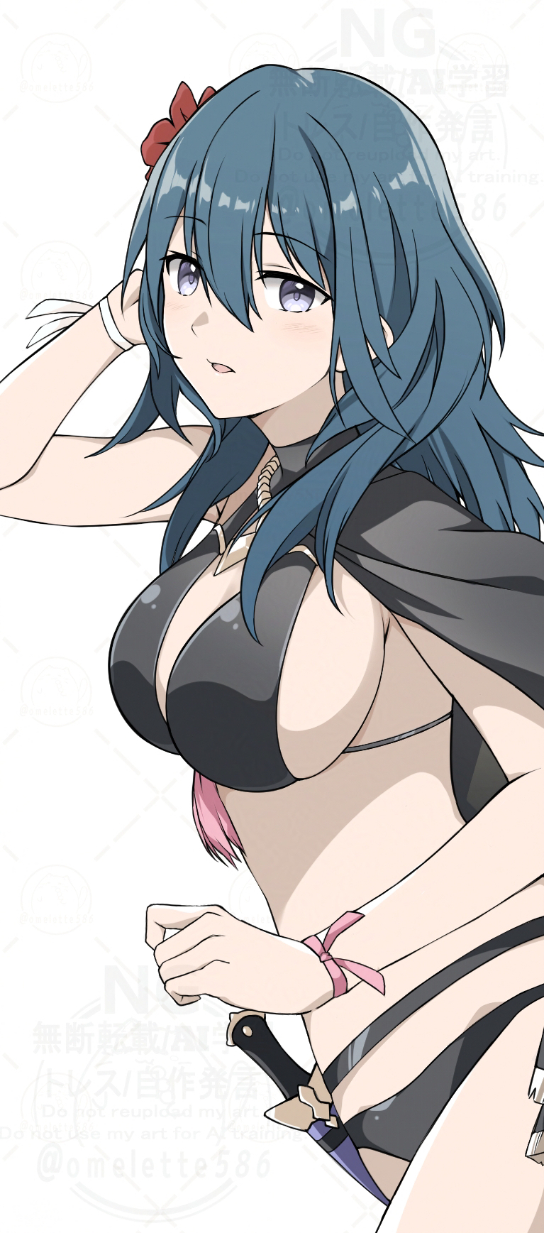 female byleth (fire emblem and 2 more) drawn by komurice