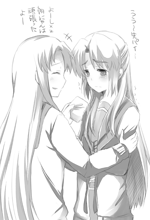 asakura ryoko and tsuruya (suzumiya haruhi no yuuutsu and 1 more) drawn by inui_nagi
