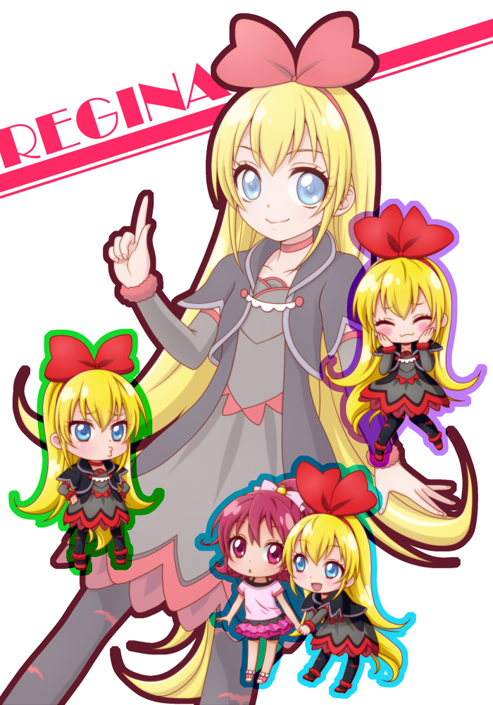 aida mana and regina (precure and 1 more) drawn by asahi_haru