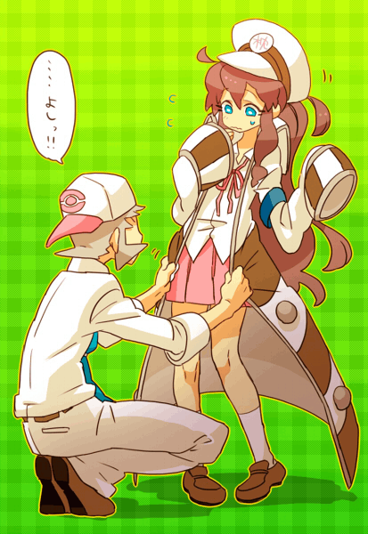hilda and emmet (pokemon and 1 more) drawn by homura-m