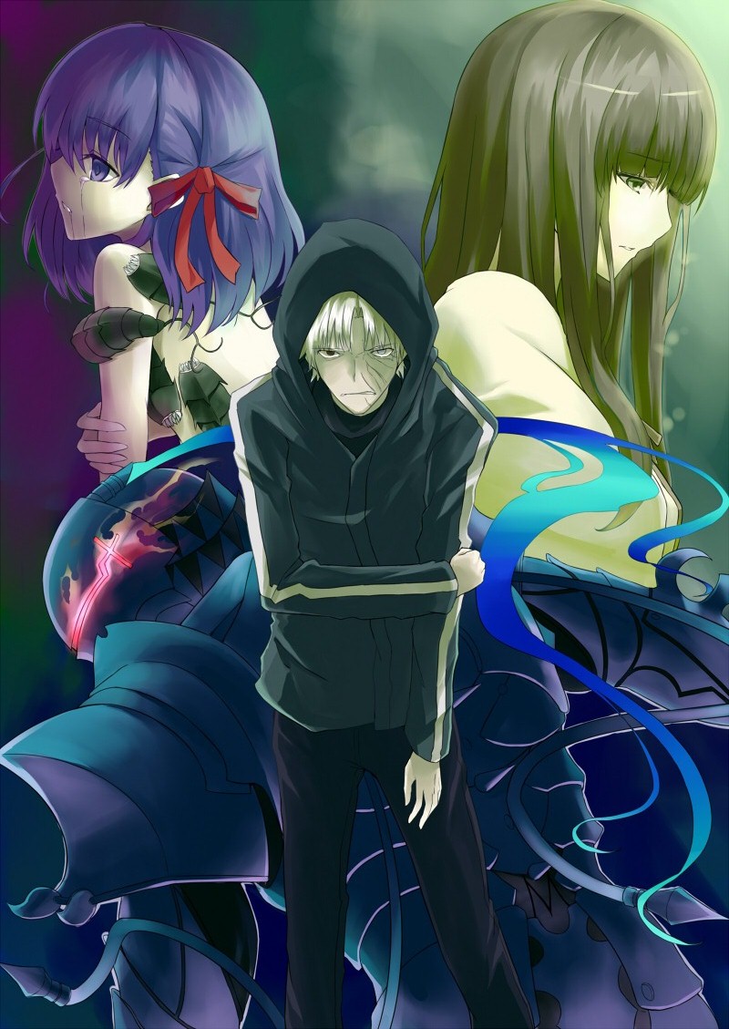 matou sakura, matou kariya, berserker, and tohsaka aoi (fate and 1 more) drawn by kauto