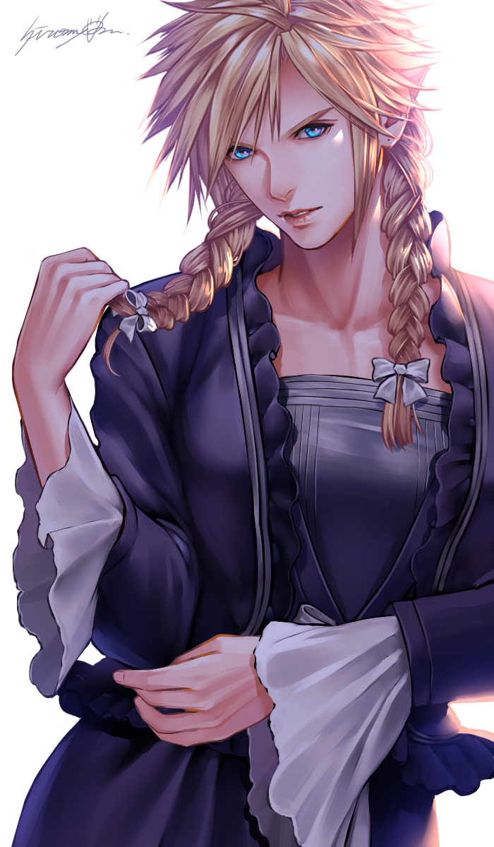 cloud strife (final fantasy and 1 more) drawn by hiromyan