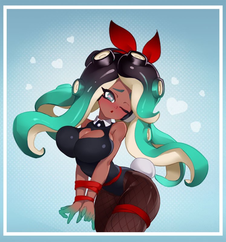 marina (splatoon and 1 more) drawn by little123blood