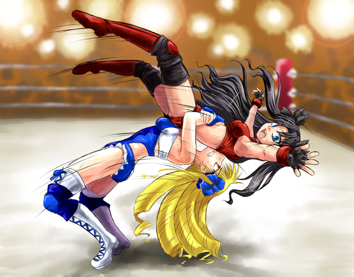 tohsaka rin and luviagelita edelfelt (fate and 2 more) drawn by inusurvivor