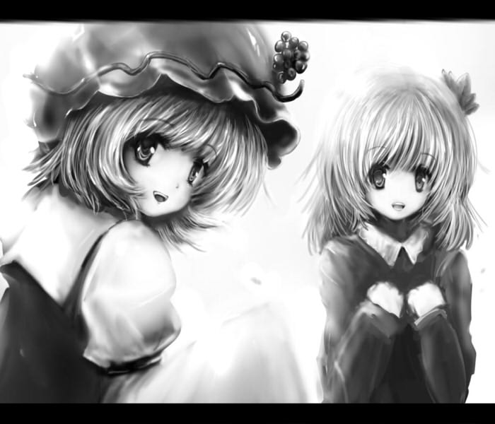 aki minoriko and aki shizuha (touhou) drawn by akkuru
