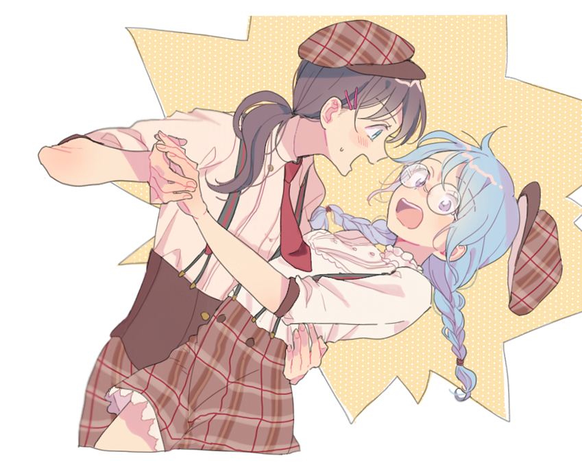 okusawa misaki and matsubara kanon (bang dream!) drawn by res2shuu