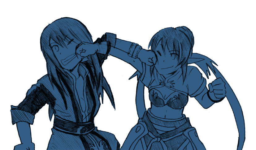 yuri lowell and judith (tales of and 1 more) drawn by dorado55