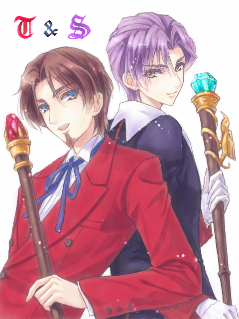 tohsaka tokiomi, hayami shou, and klein sandman (fate and 2 more) drawn by @co