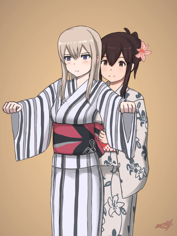 akagi and graf zeppelin (kantai collection) drawn by tanasiso